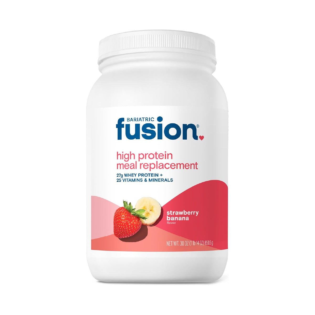 Bariatric Fusion Suplemento Alimenticio Alto en Proteína 932.4g sabor Fresa Plátano - Hi Vitamins