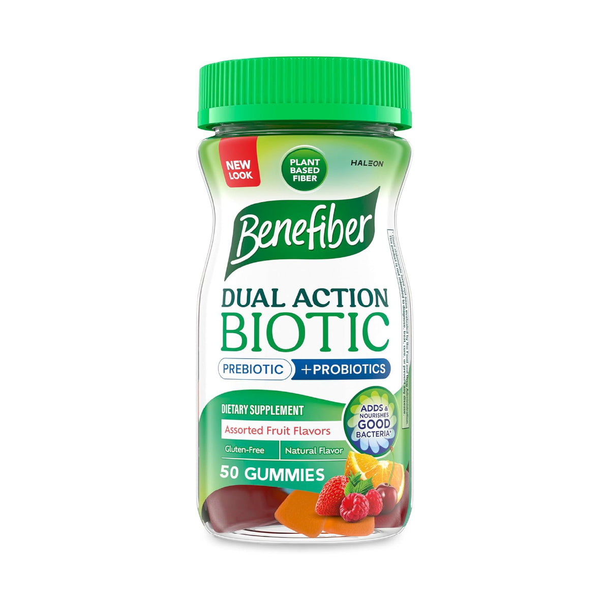Benefiber Gomitas de Fibra con Prebióticos y Probióticos 50 Gomitas Apoyo Digestión