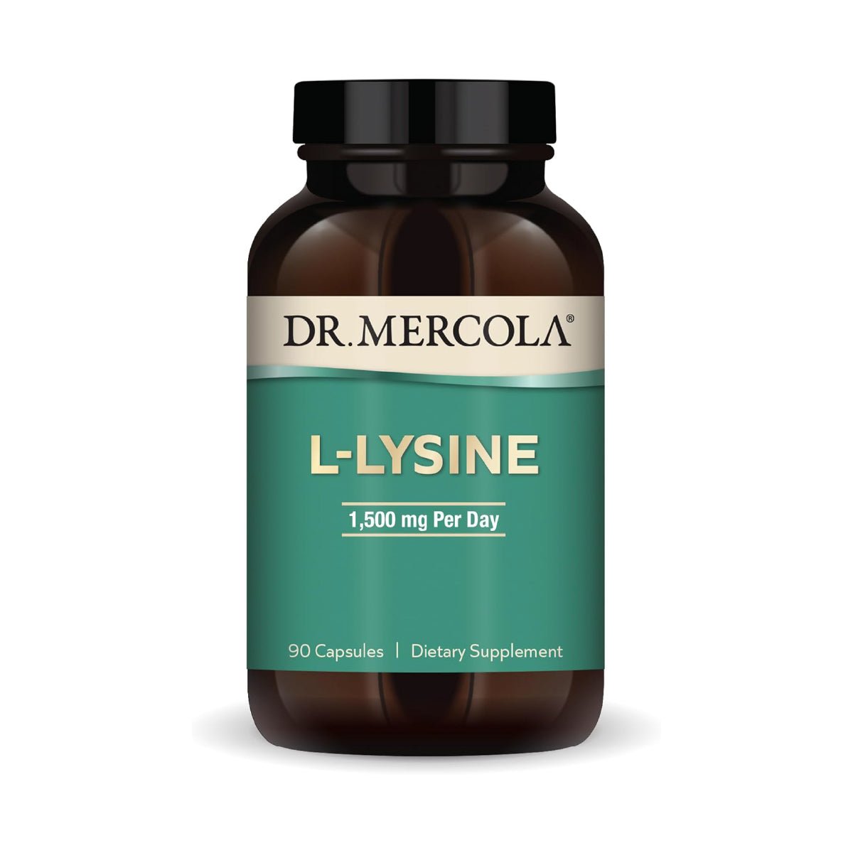 Dr. Mercola L - Lisina 1500 mg 90 Cápsulas Colágeno y Bienestar General - Hi Vitamins