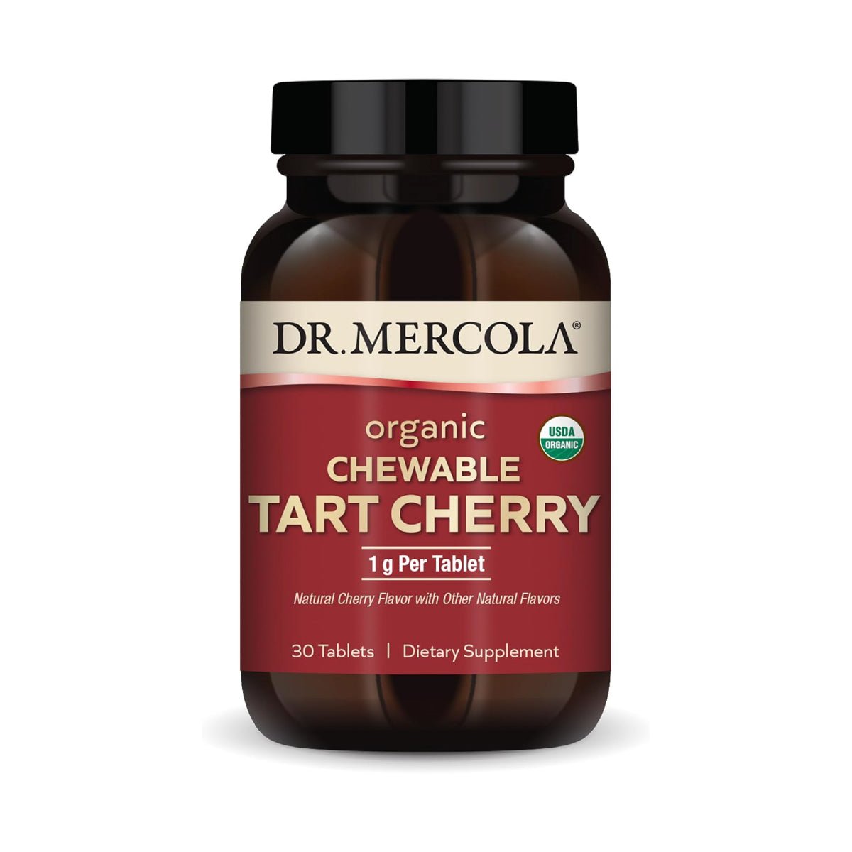 Dr. Mercola Cereza Acida Organica 1 g 30 Tabletas Antioxidantes - Hi Vitamins