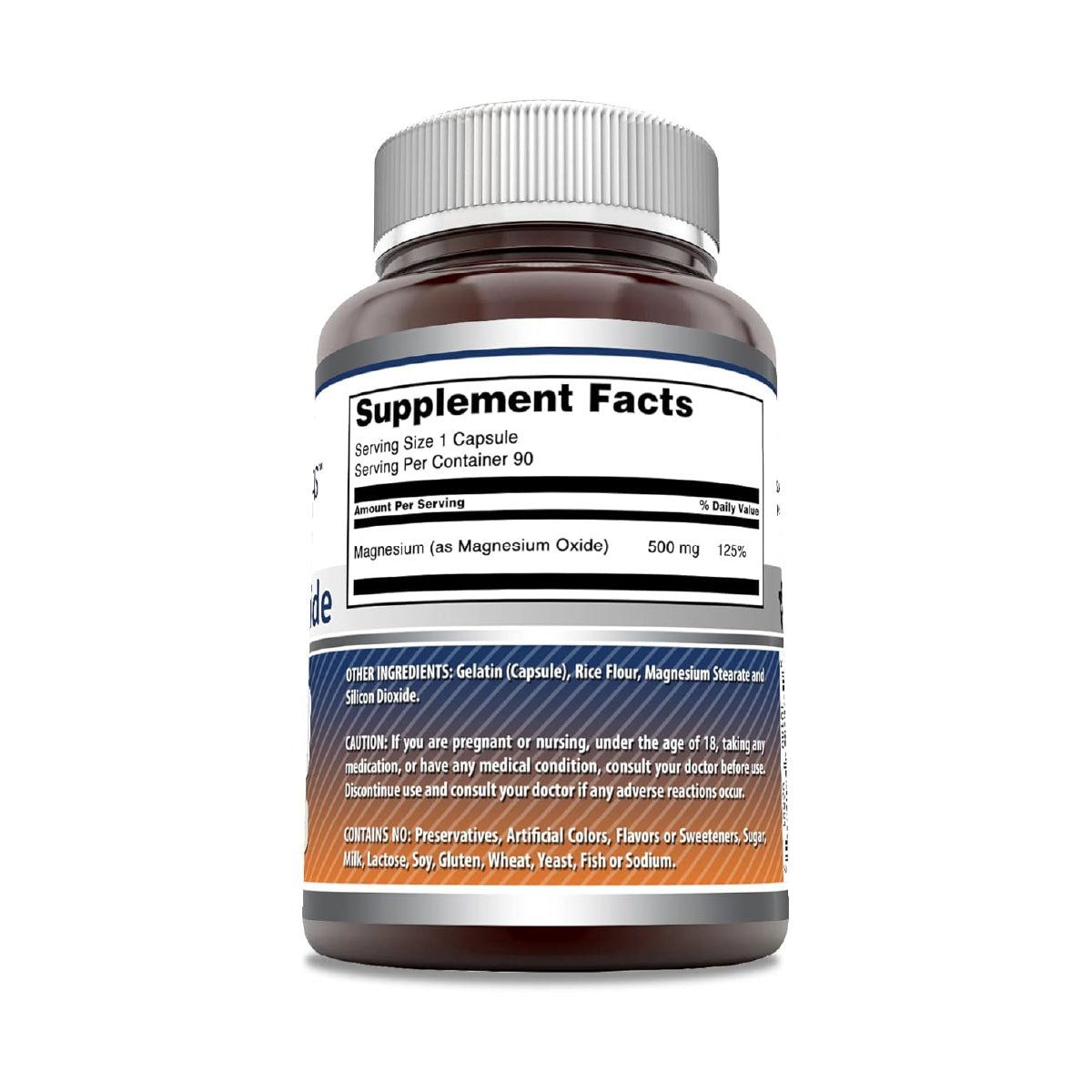 Amazing Nutrition Óxido de Magnesio 500 mg 90 Cápsulas - Hi Vitamins