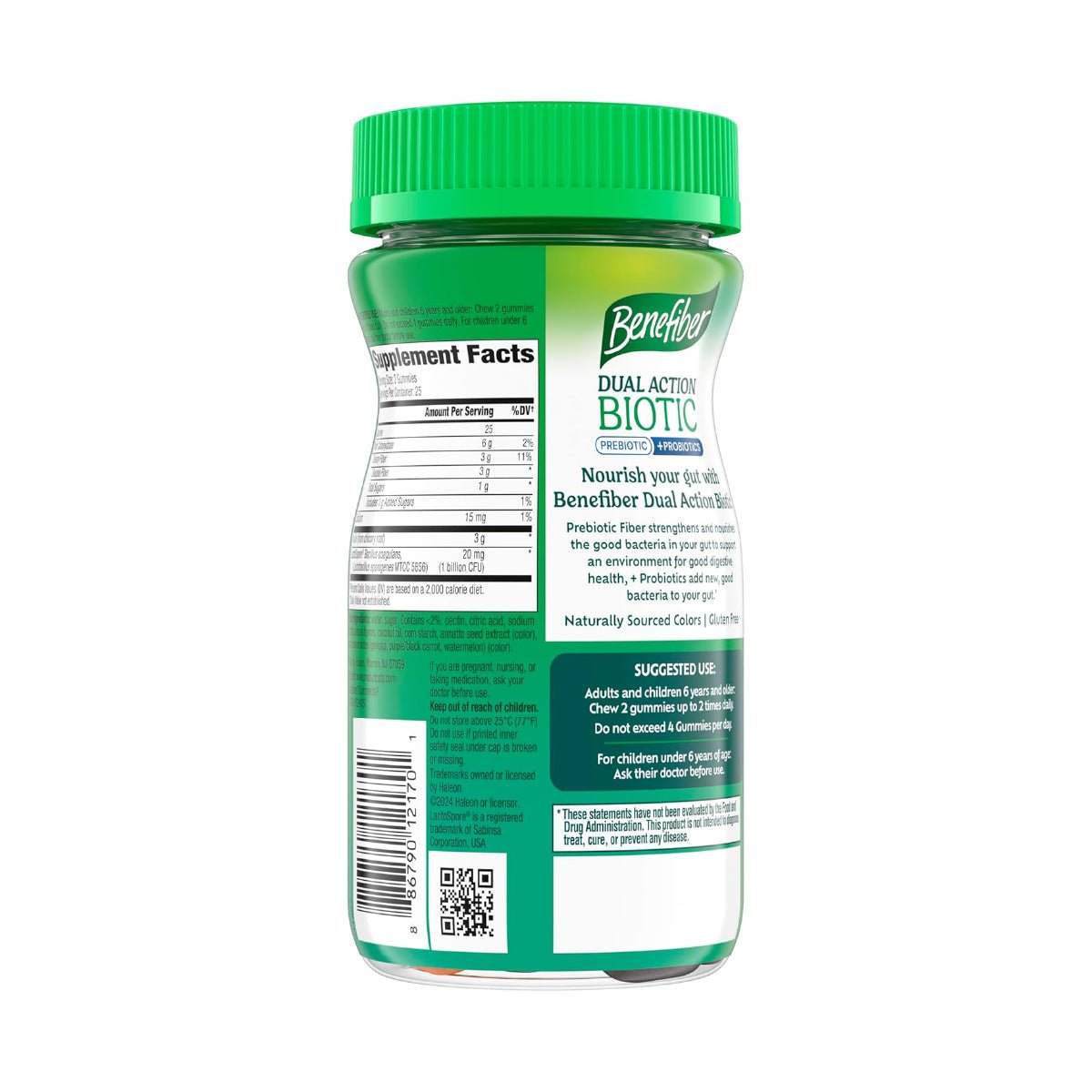 Benefiber Gomitas de Fibra con Prebióticos y Probióticos 50 Gomitas Apoyo Digestión - Hi Vitamins