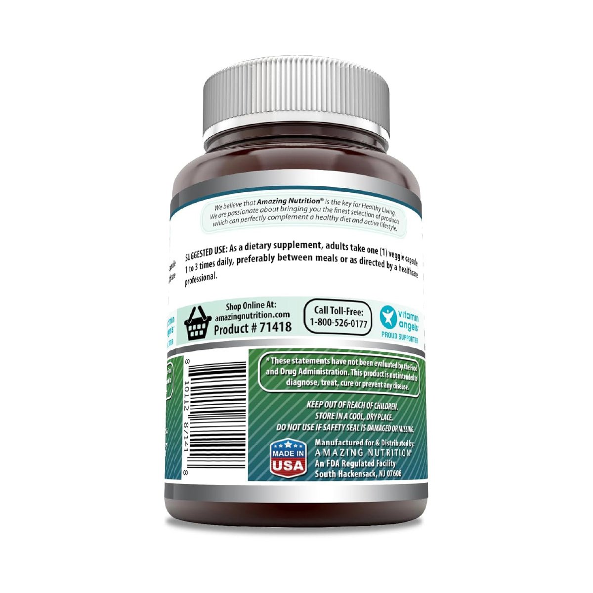Amazing Nutrition DMAE 250 mg 200 Cápsulas Apoyo Cognitivo - Hi Vitamins