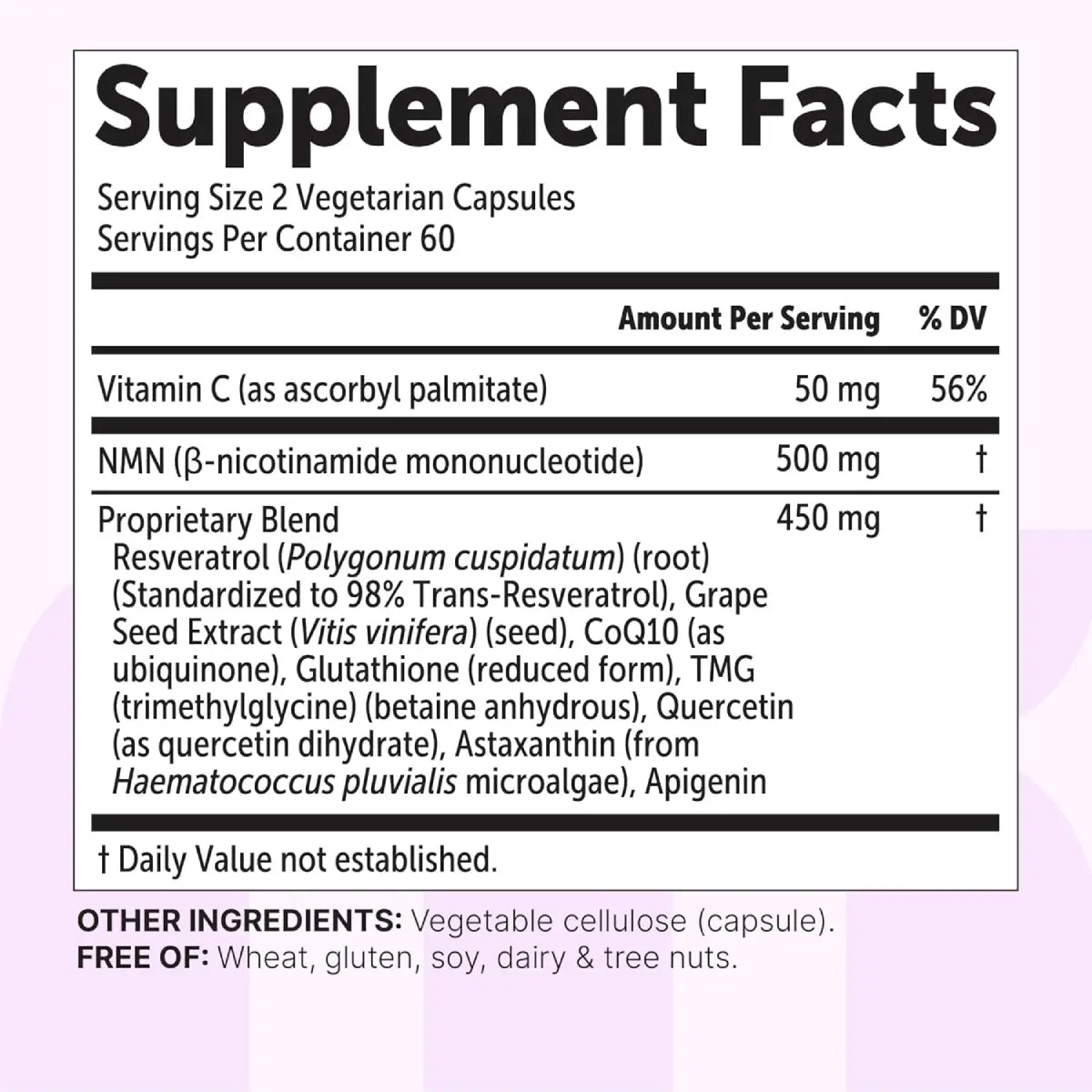 Micro Ingredients NMN 1000 mg 120 Cápsulas