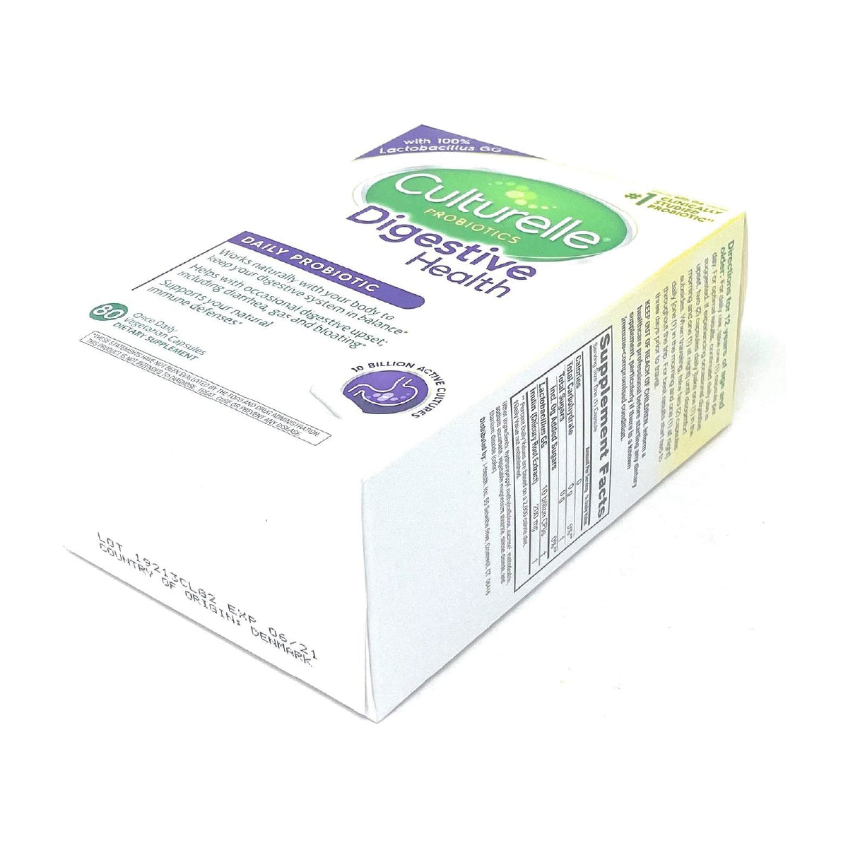 Culturelle Probiótico Digestivo 80 Cápsulas Apoyo Salud Intestinal, Digestión e Inmunidad