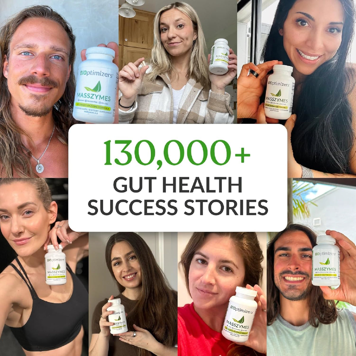 BIOptimizers MassZymes 30 Cápsulas Enzimas Digestivas Apoyo Salud Intestinal Digestión y Alivio de Hinchazón
