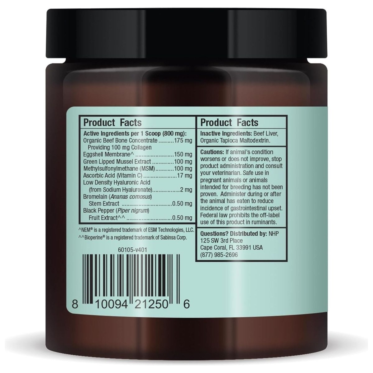 Bark & Whiskers Joint Support para Mascotas 1.69 Oz 48 G - Hi Vitamins