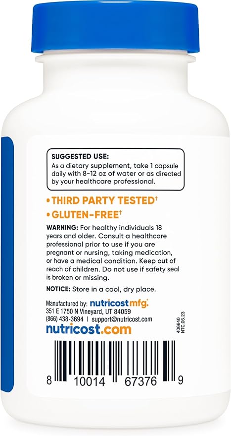 NUTRICOST® BENFOTIAMINE 300 MG 90 CAPSULES - Hi Vitamins