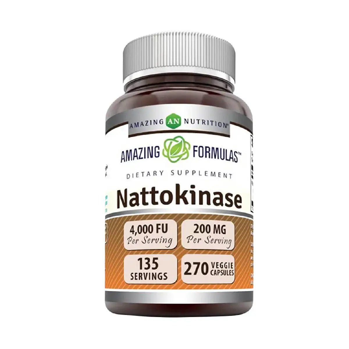 Amazing Formulas Nattokinase 200 Mg 4,000 FU 270 Cápsulas - Hi Vitamins