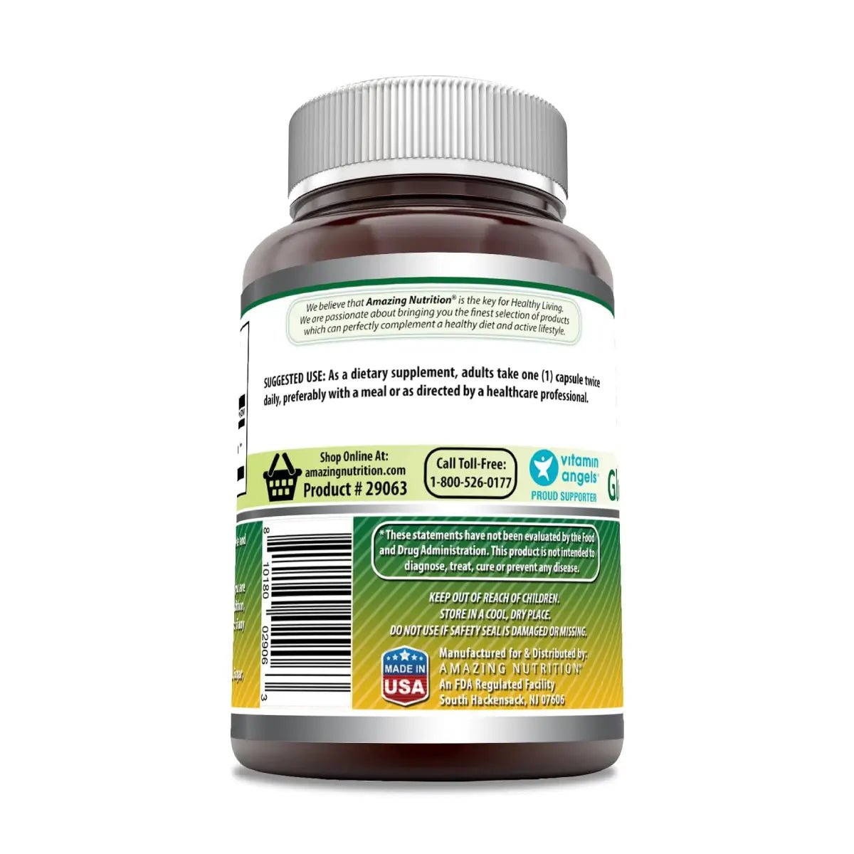Amazing Formulas Sulfato de Glucosamina Máxima Potencia 1000 mg 120 cápsulas - Hi Vitamins