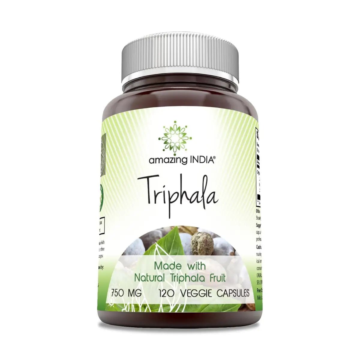 Amazing India® Organic Triphala 750 Mg 120 Cápsulas - Hi Vitamins