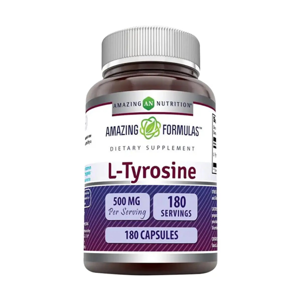 Amazing Nutrition L - Tyrosine 500mg 180 Cápsulas - Hi Vitamins