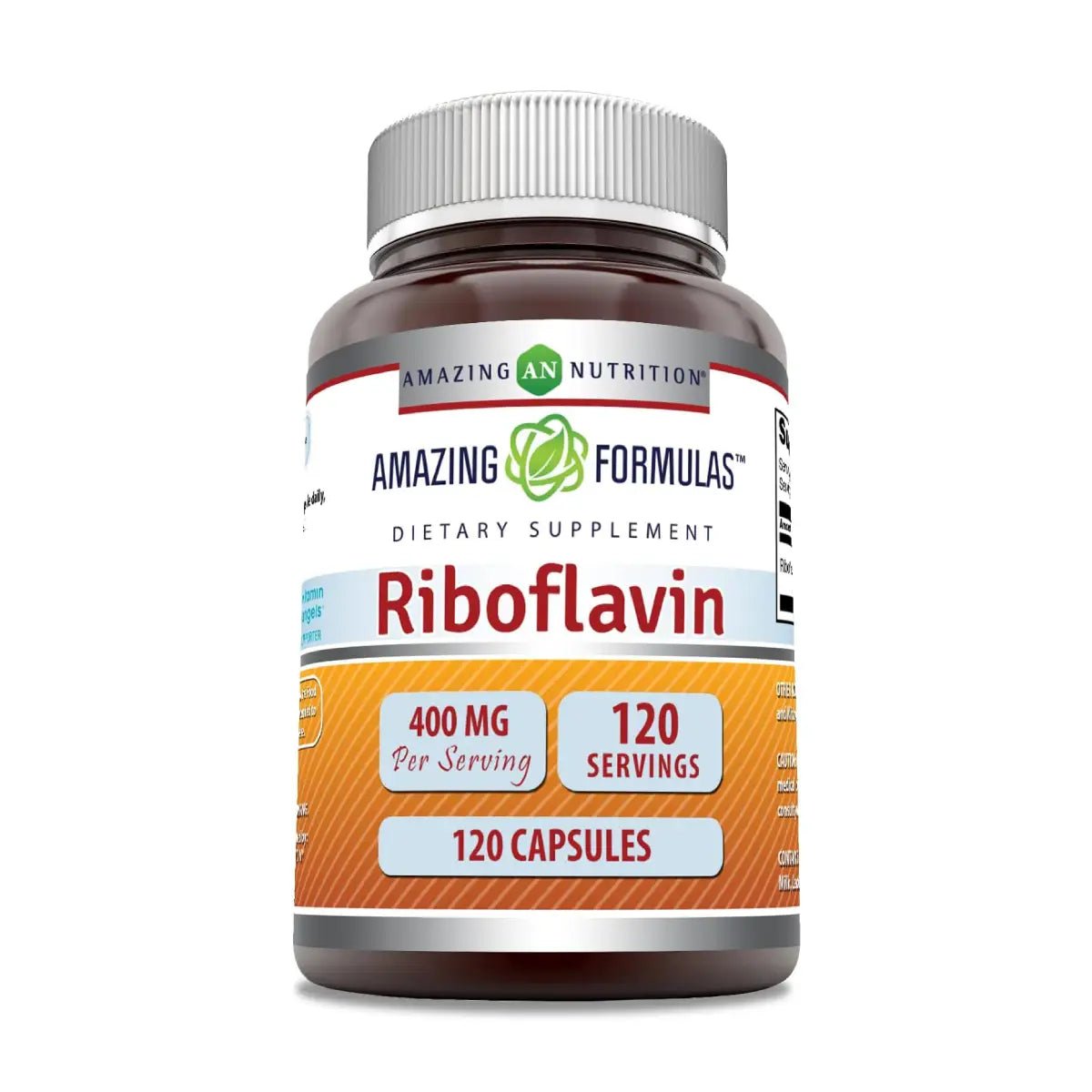 Amazing Nutrition Riboflavina 400 Mg 120 Cápsulas - Hi Vitamins