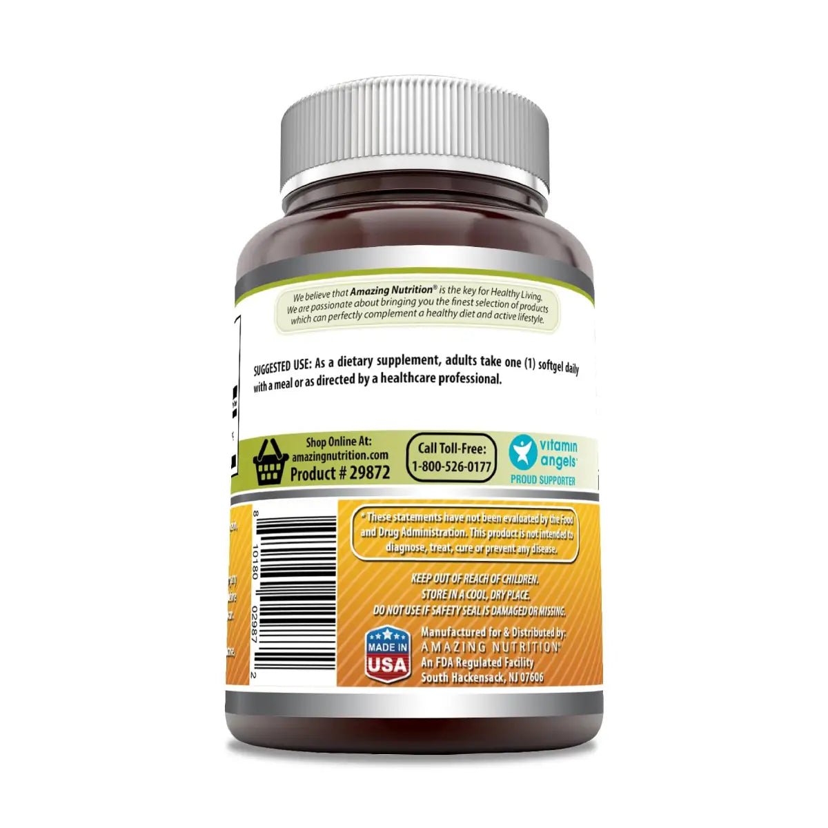 Amazing Nutrition® Aceite de Oliva Orgánico con Vitamina D3 5,000 UI 360 Softgels - Hi Vitamins