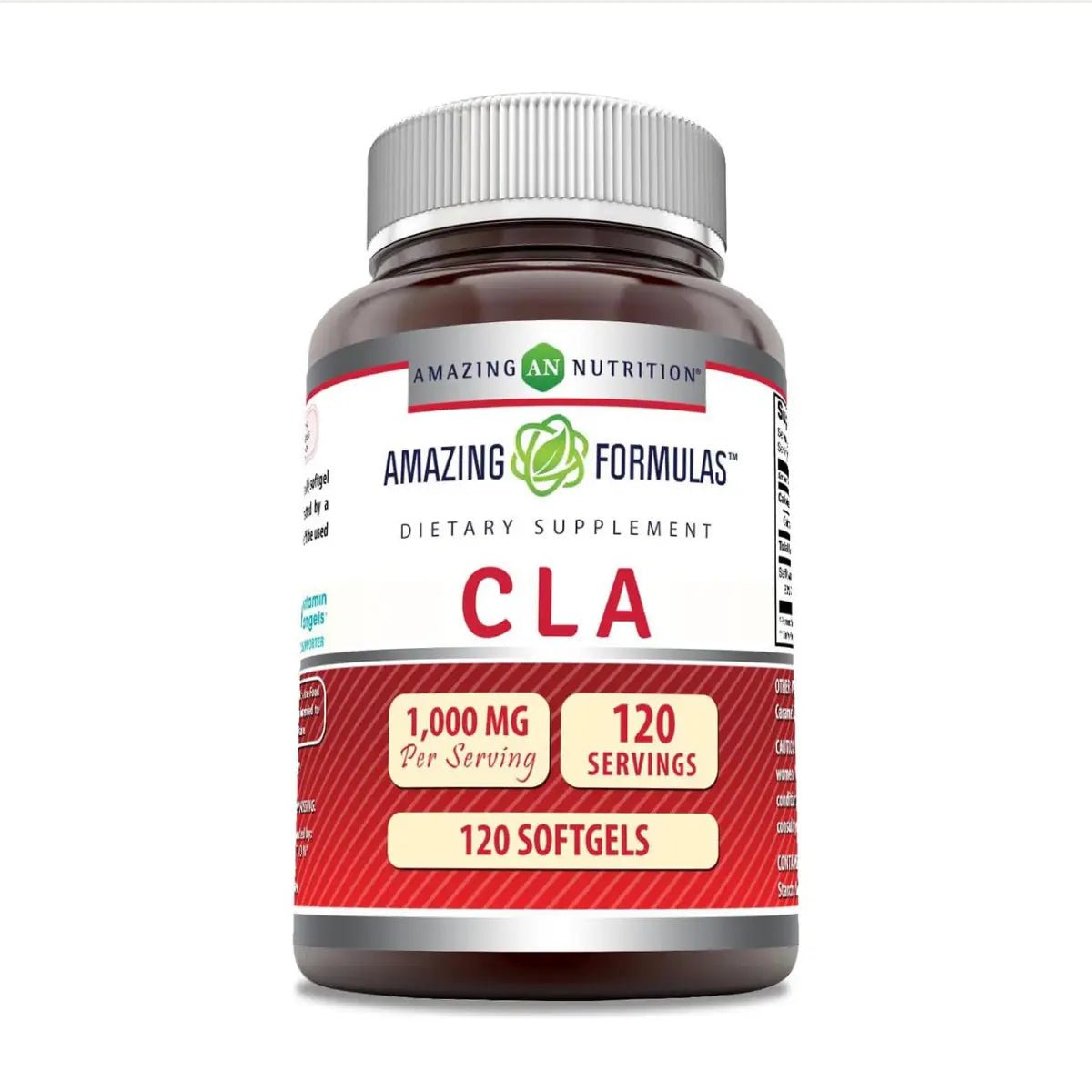 Amazing Nutrition® CLA (Ácido Linoleico Conjugado) 1,000mg 120 Softgels - Hi Vitamins