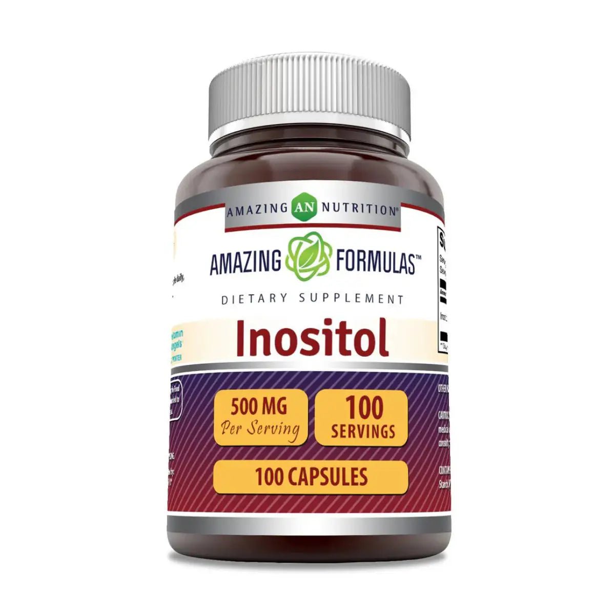 Amazing Nutrition® Inositol 500 Mg 100 Cápsulas - Hi Vitamins