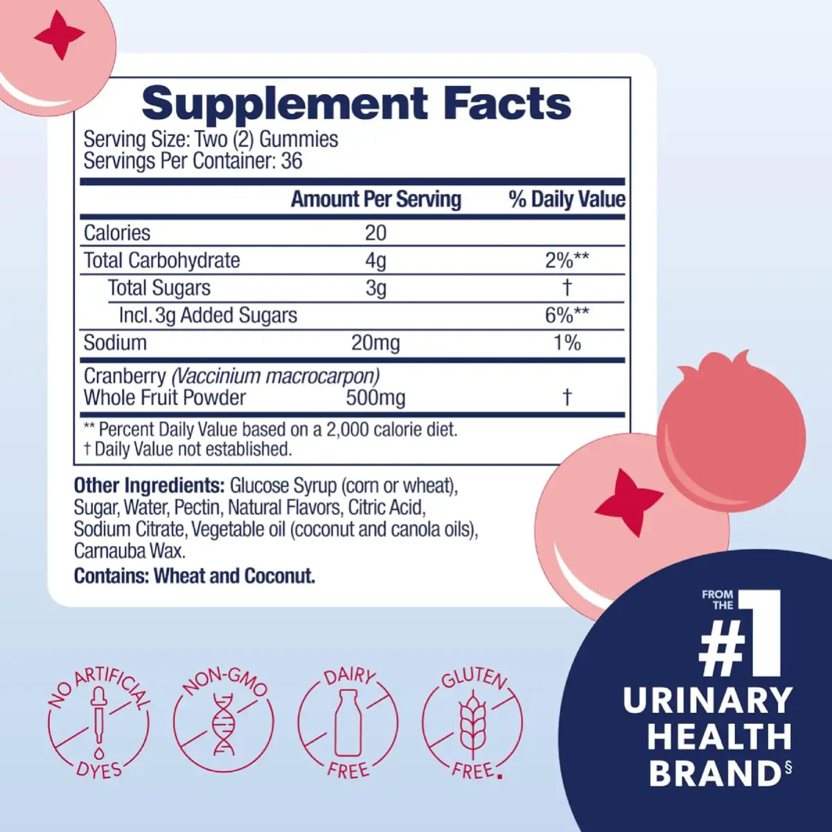 Azo Health Tracto Urinario 40 Gomitas Sabor Arándano - Hi Vitamins