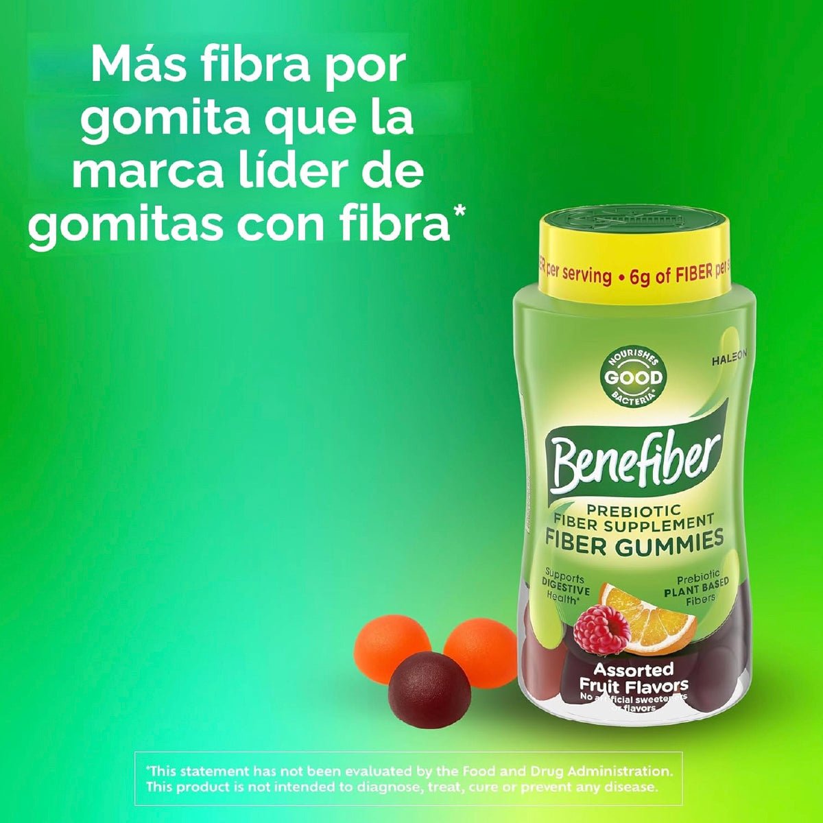 Benefiber Gomitas de Fibra Prebiótica 81 Gomitas Apoyo Salud Digestiva y Bienestar Intestinal| - Hi Vitamins