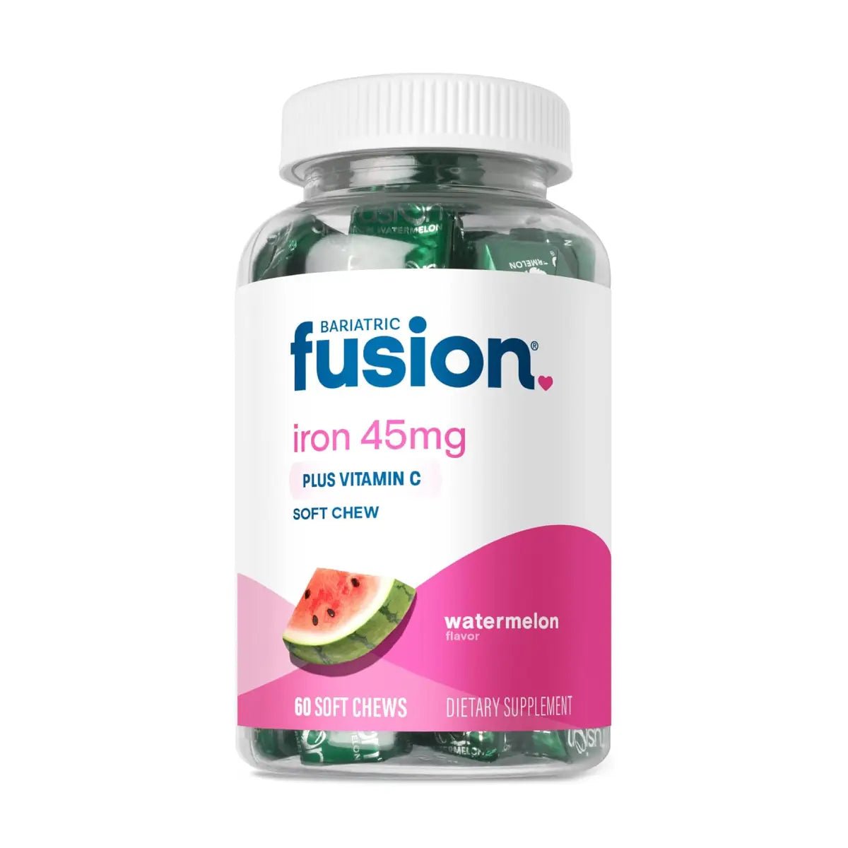 Bariatric Fusion Hierro 45 Mg 60 Masticables Sabor Sandía - Hi Vitamins