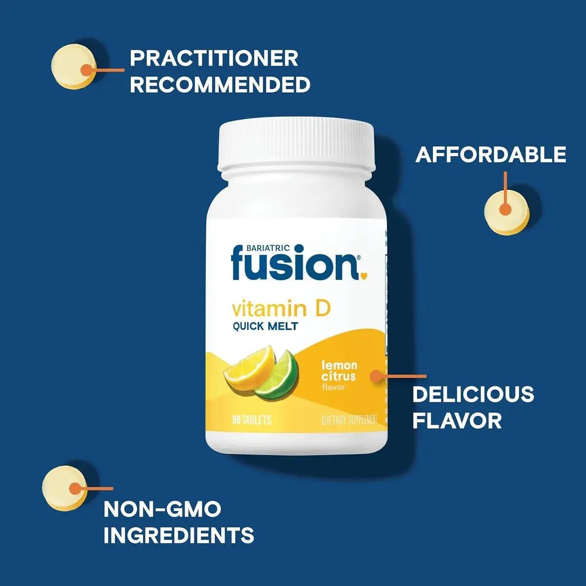 Bariatric Fusion Vitamina D Quick Melt 90 Tabletas - Hi Vitamins