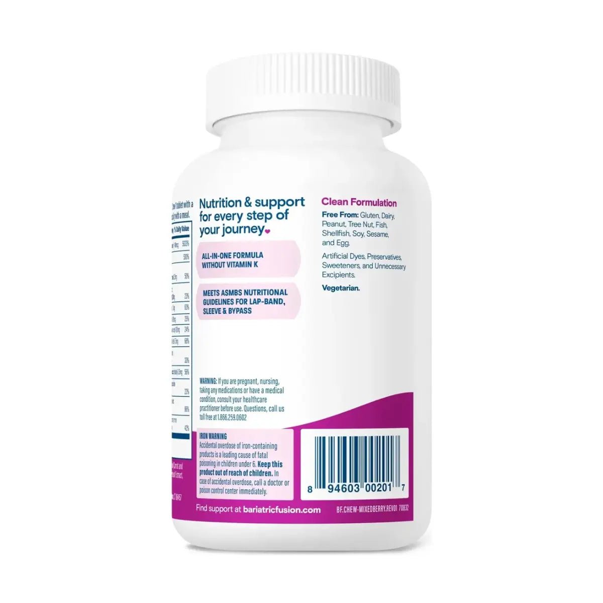Bariatric Fusion® Multivitamínico 120 Masticables sabor Frutos Rojos - Hi Vitamins