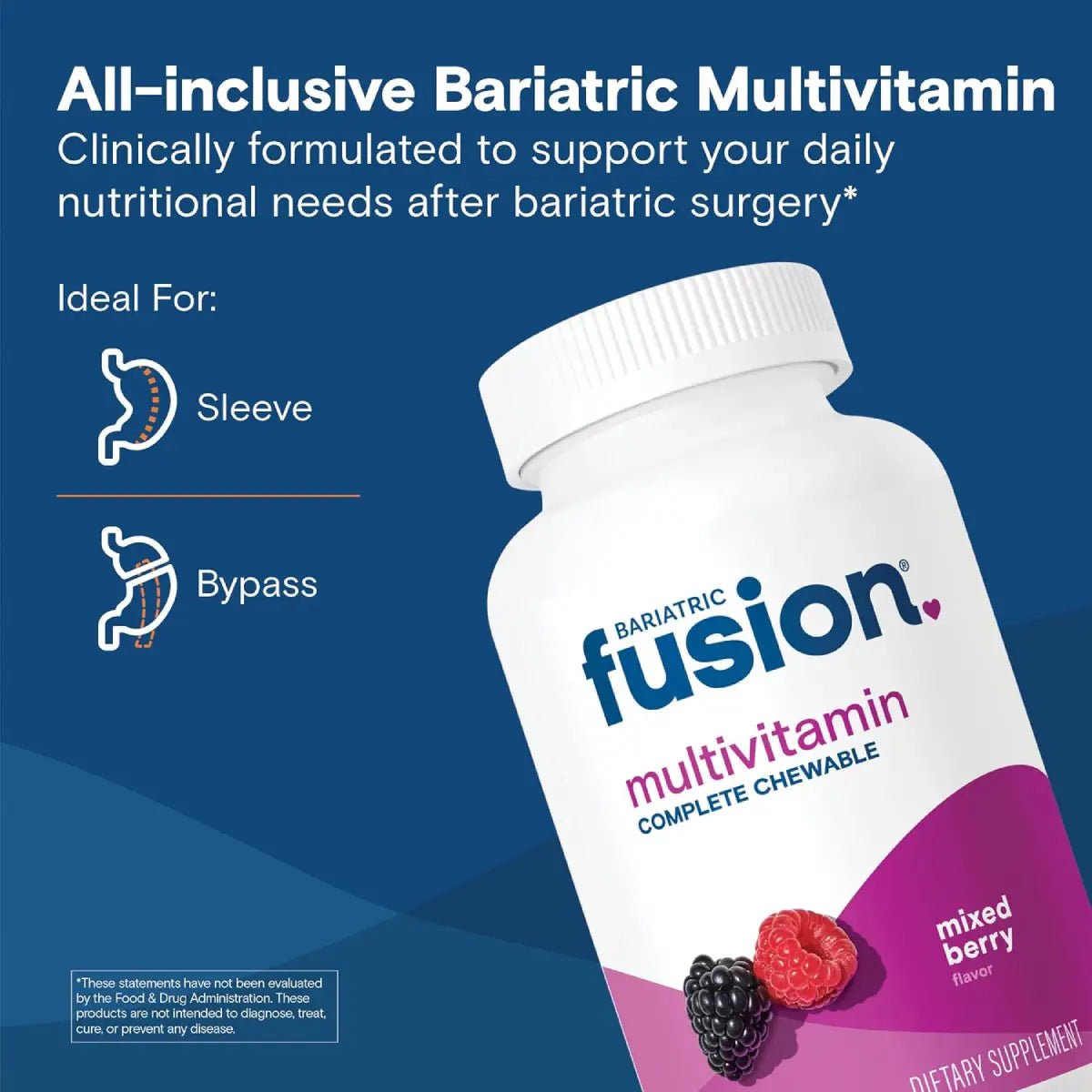 Bariatric Fusion® Multivitamínico 120 Masticables sabor Frutos Rojos - Hi Vitamins