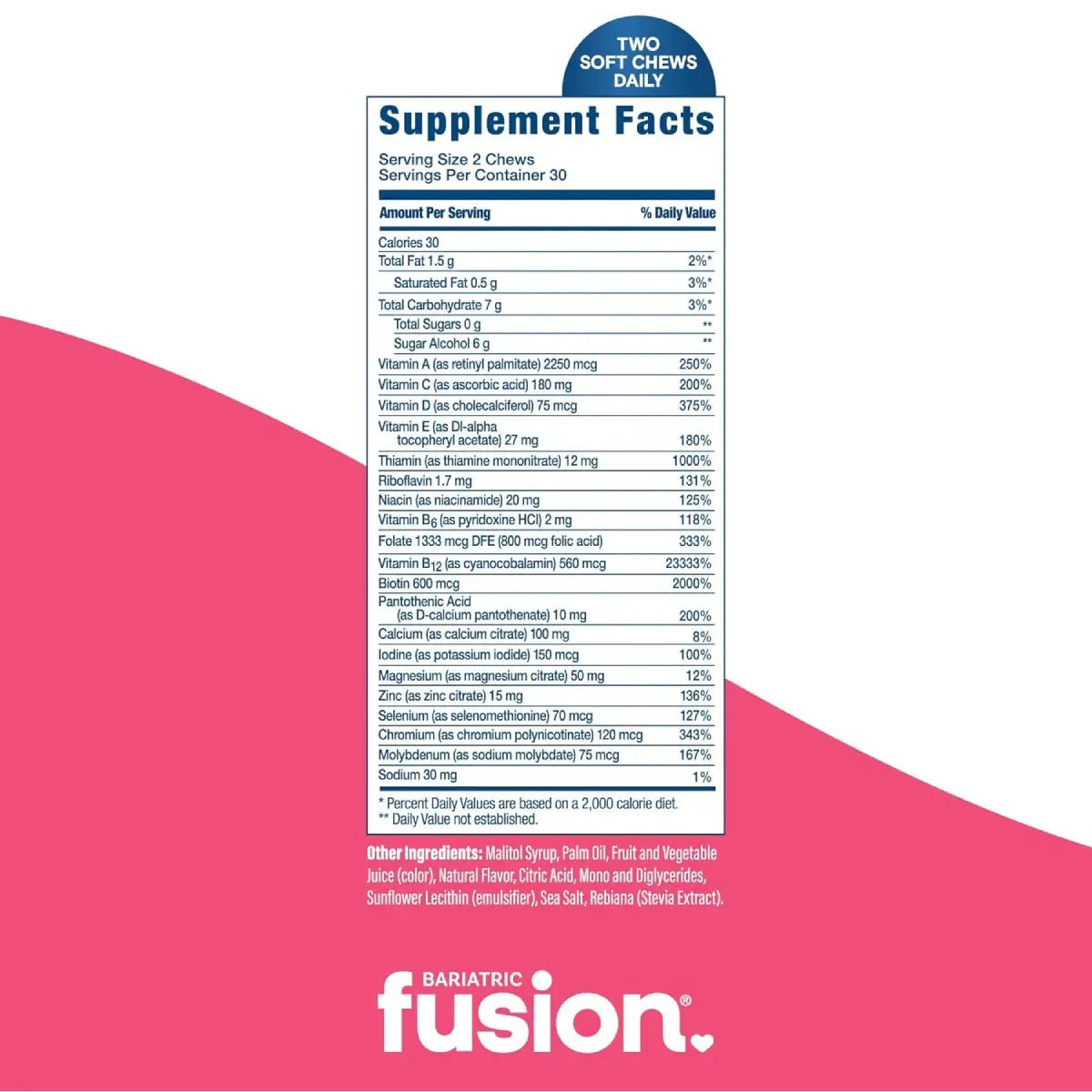 Bariatric Fusion® Multivitamínico 60 Masticables Sabor Piña Cereza - Hi Vitamins