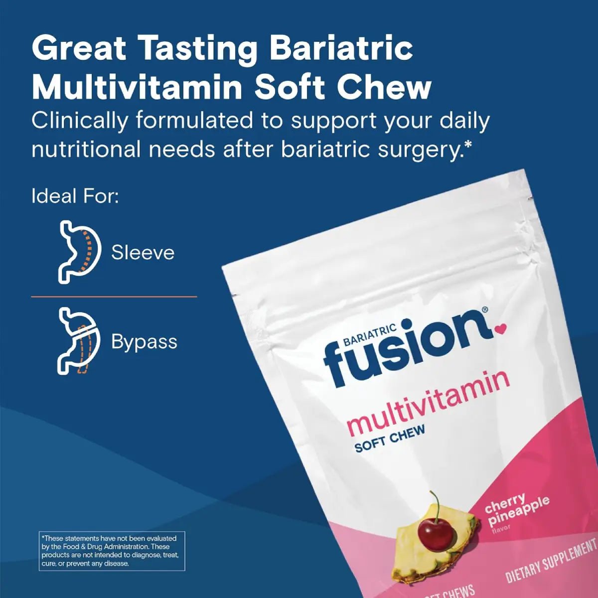 Bariatric Fusion® Multivitamínico 60 Masticables Sabor Piña Cereza - Hi Vitamins