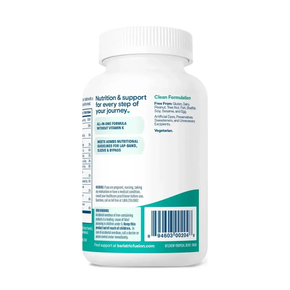 Bariatric Fusion® Multivitamínico Bariátrico Sabor Tropical 120 Tabletas - Hi Vitamins