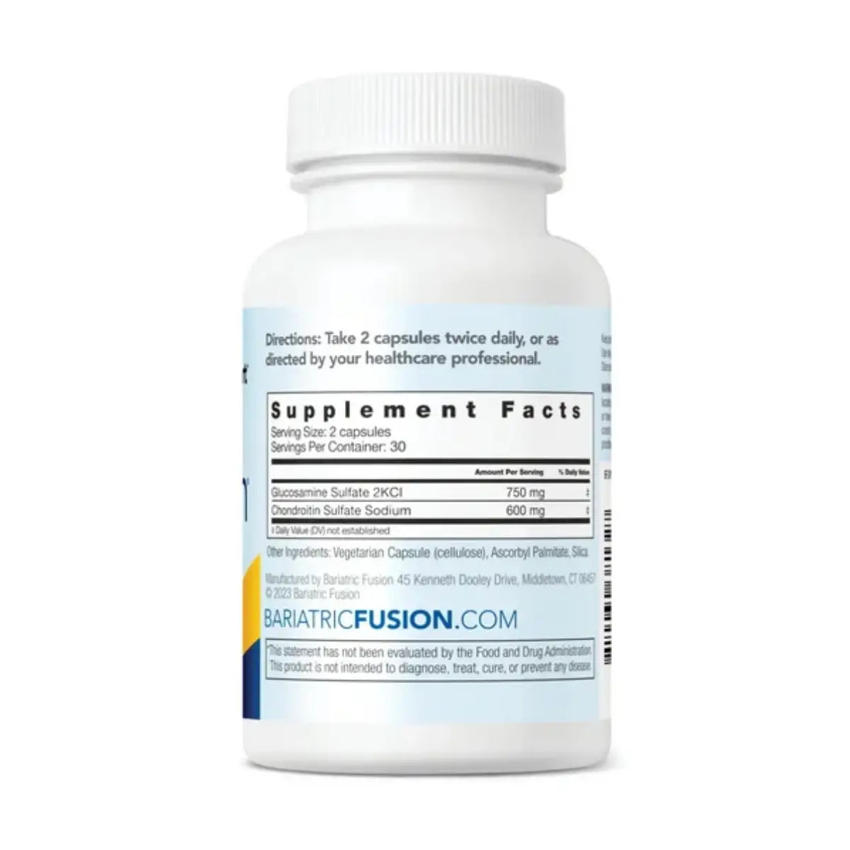 Etiqueta de envase 2 - Bariatric Fusion® Soporte para Huesos y Articulaciones 60 Cápsulas - Hi Vitamins. Envíos a todo México.
