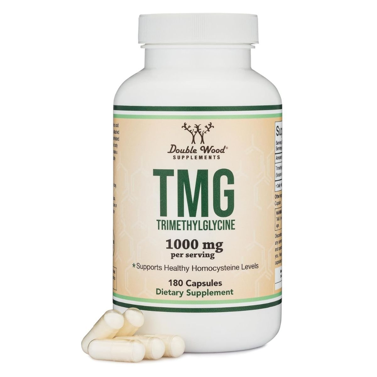 Double Wood TMG 1000 Mg 180 Cápsulas - Hi Vitamins