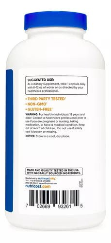 NUTRICOST L ARGININE 500 MG 300 CAPSULES - Hi Vitamins