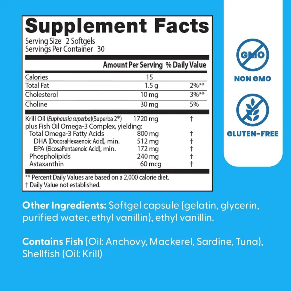 Doctor's Best Krill Plus con Superba Krill 60 Softgels - Hi Vitamins