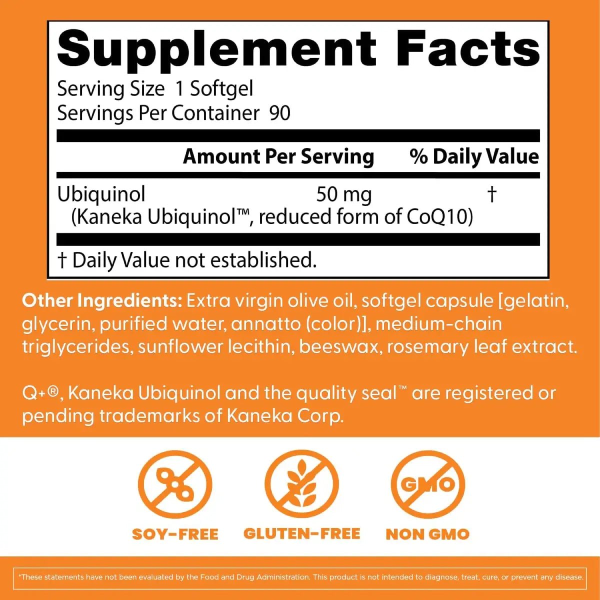 Doctor's Best Ubiquinol 50 mg 90 Cápsulas - Hi Vitamins