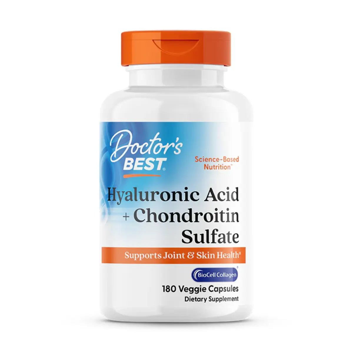 Doctor’s Best® Ácido Hialurónico con Sulfato Condroitina + BioCell Colágeno 180 Cápsulas - Hi Vitamins