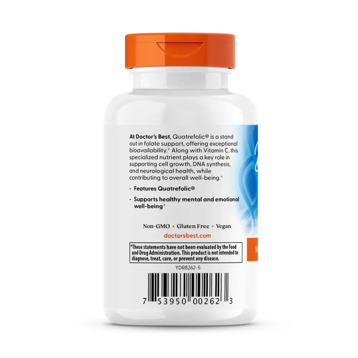 Doctor’s Best® Fully Active Folate 400 mcg 90 Cápsulas - Hi Vitamins