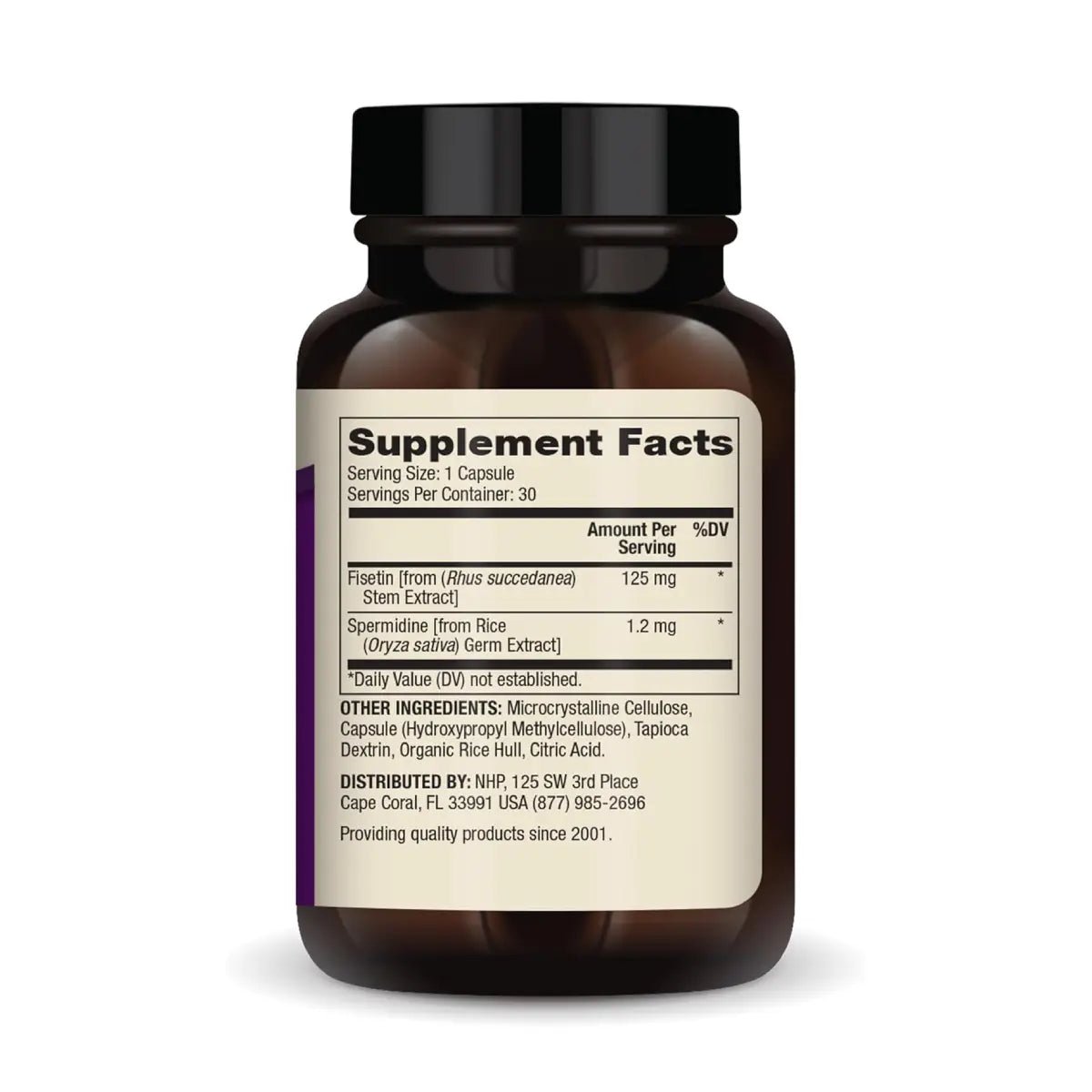 Dr. Mercola Fisetina 125 mg + Espermidina 30 Cápsulas - Hi Vitamins