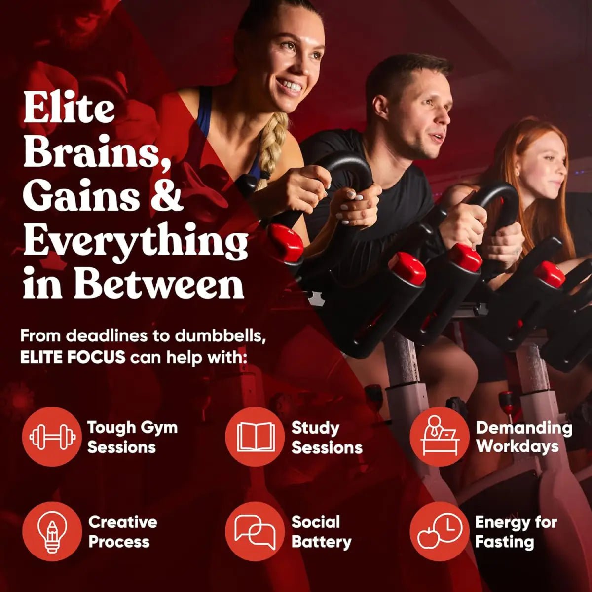 EU Natural Elite Focus (Cafeína + L - Teanina) 120 cápsulas - Hi Vitamins