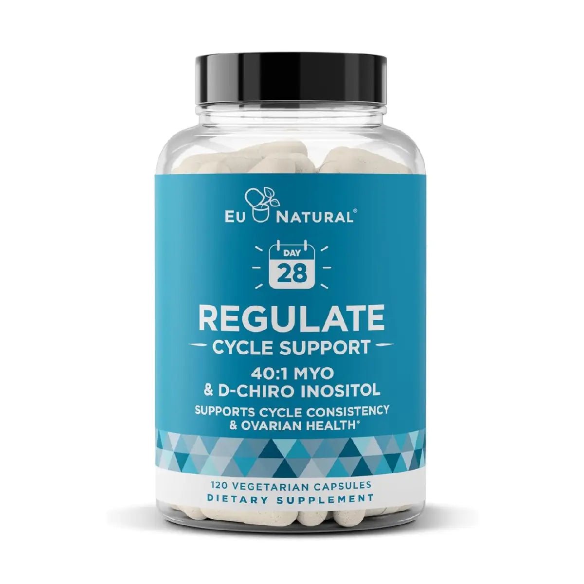 EU Natural Regulate Cycle Support Myo & D - Chiro Inositol 90 cápsulas - Hi Vitamins