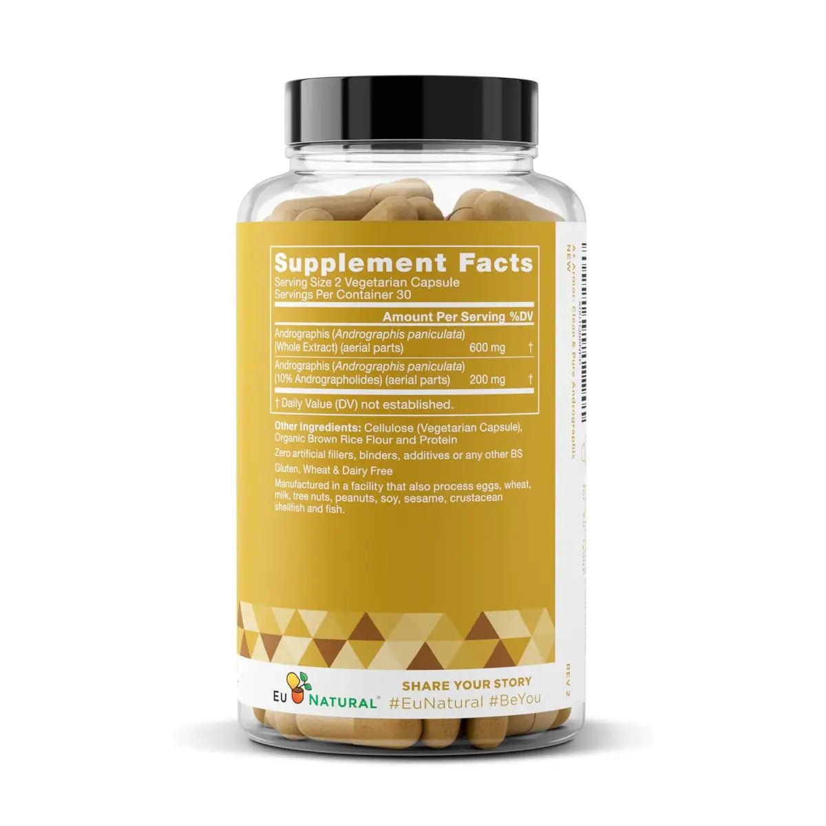 Eu Natural A+ Armor Andrographis Pure 800 mg 60 cápsulas - Hi Vitamins