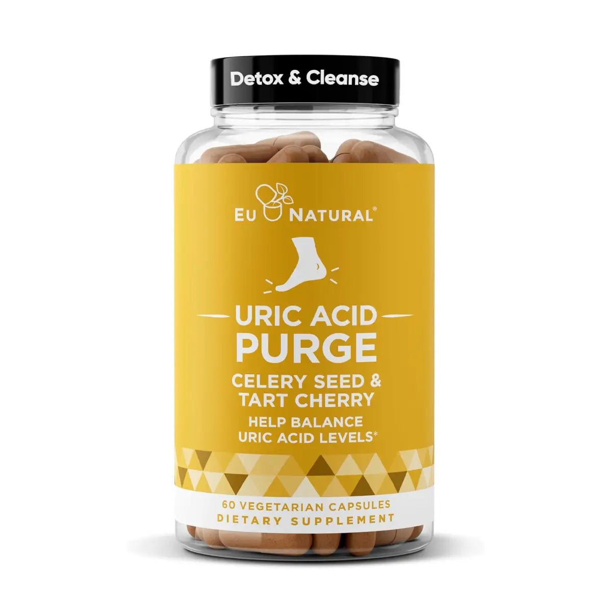 Eu Natural Purga de Ácido Úrico con Extracto de Semilla de Apio y Cereza Ácida 60 Cápsulas - Hi Vitamins