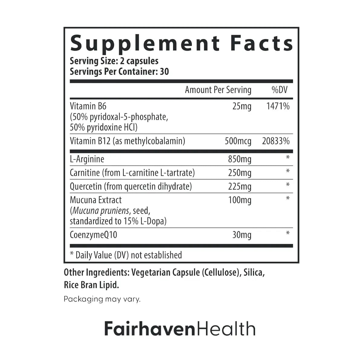 Fairhaven Health Motilityboost para Hombre 60 Cápsulas - Hi Vitamins