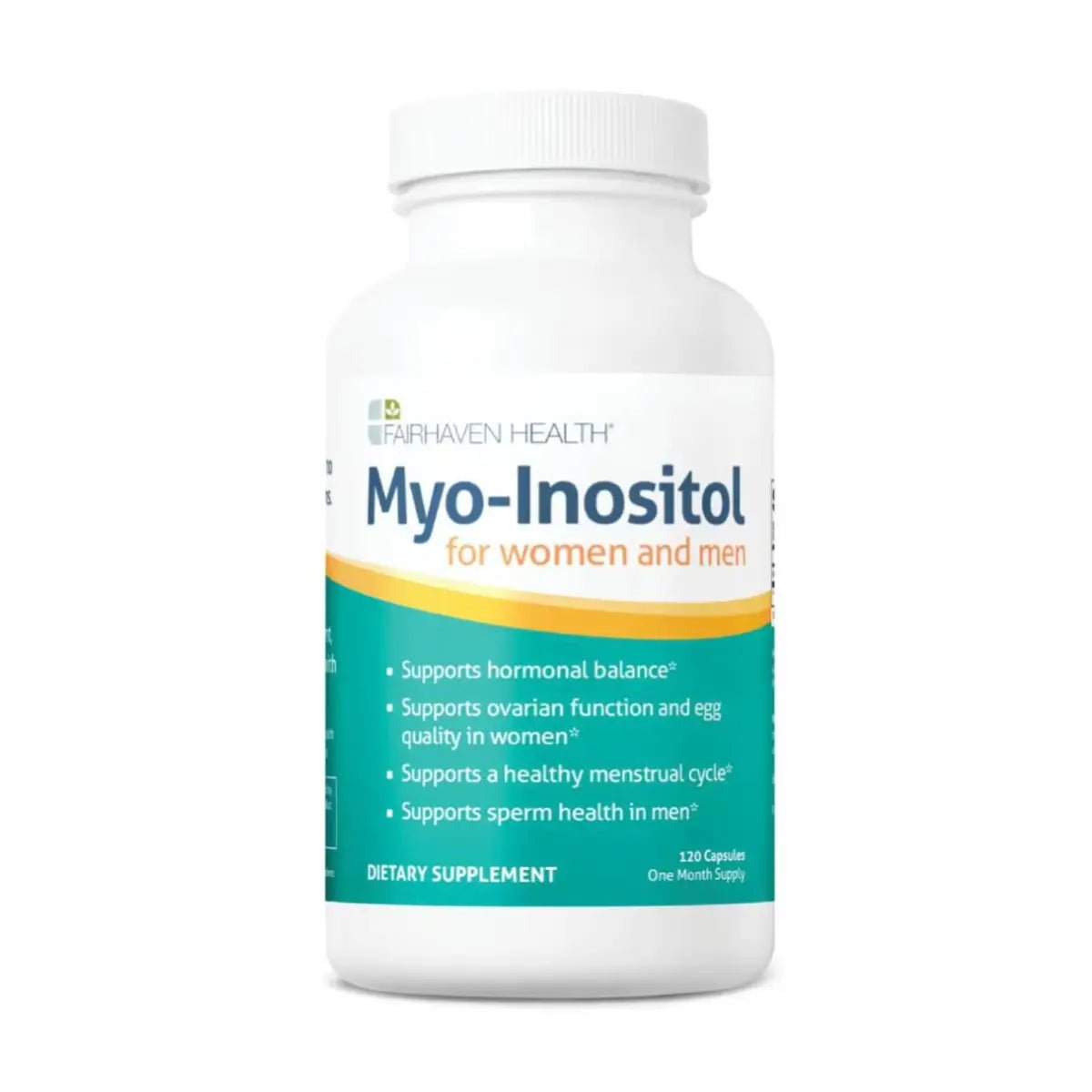 Fairhaven Health Myo - Inositol para Mujer y Hombre 120 Cápsulas - Hi Vitamins