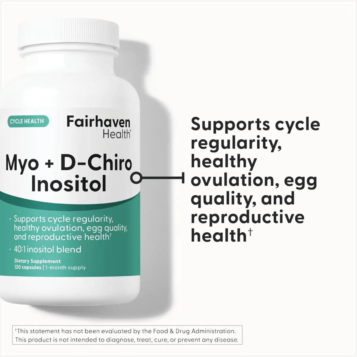 Fairhaven Health Myo + D - Chiro Inositol 120 Cápsulas - Hi Vitamins