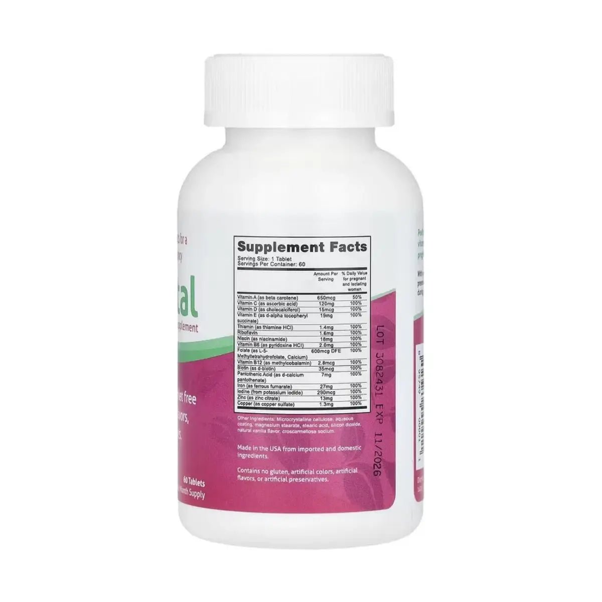 Fairhaven Health Prenatal 60 Tabletas - Hi Vitamins