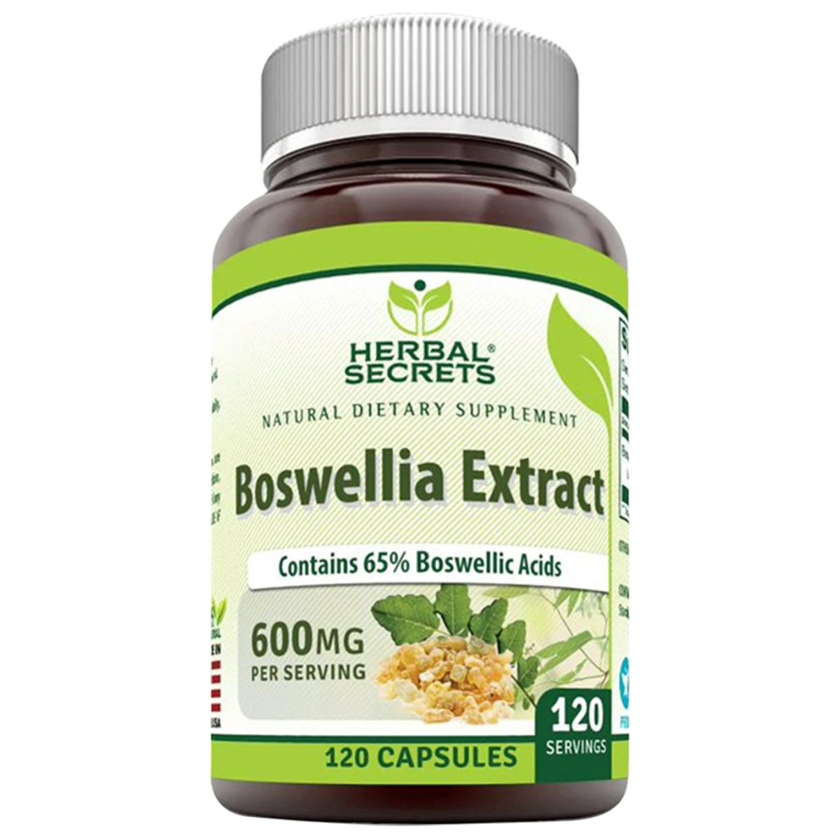Herbal Secrets ® Boswellia Extract Serrata 600mg 120 Cápsulas - Hi Vitamins