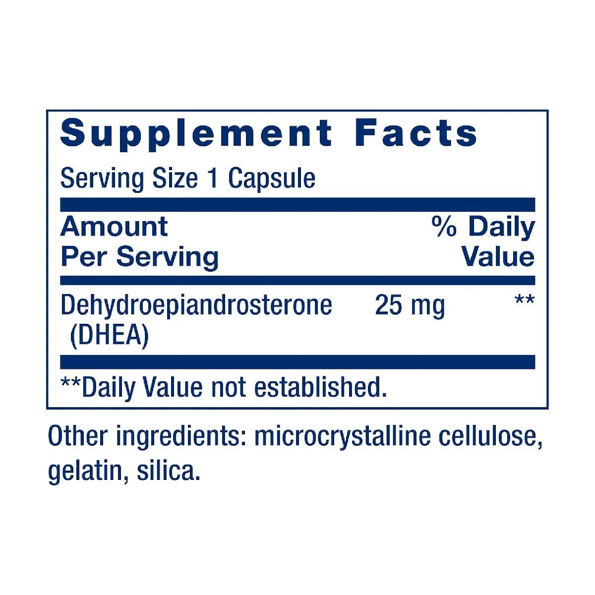 Life Extension DHEA 25 Mg 100 Cápsulas - Hi Vitamins