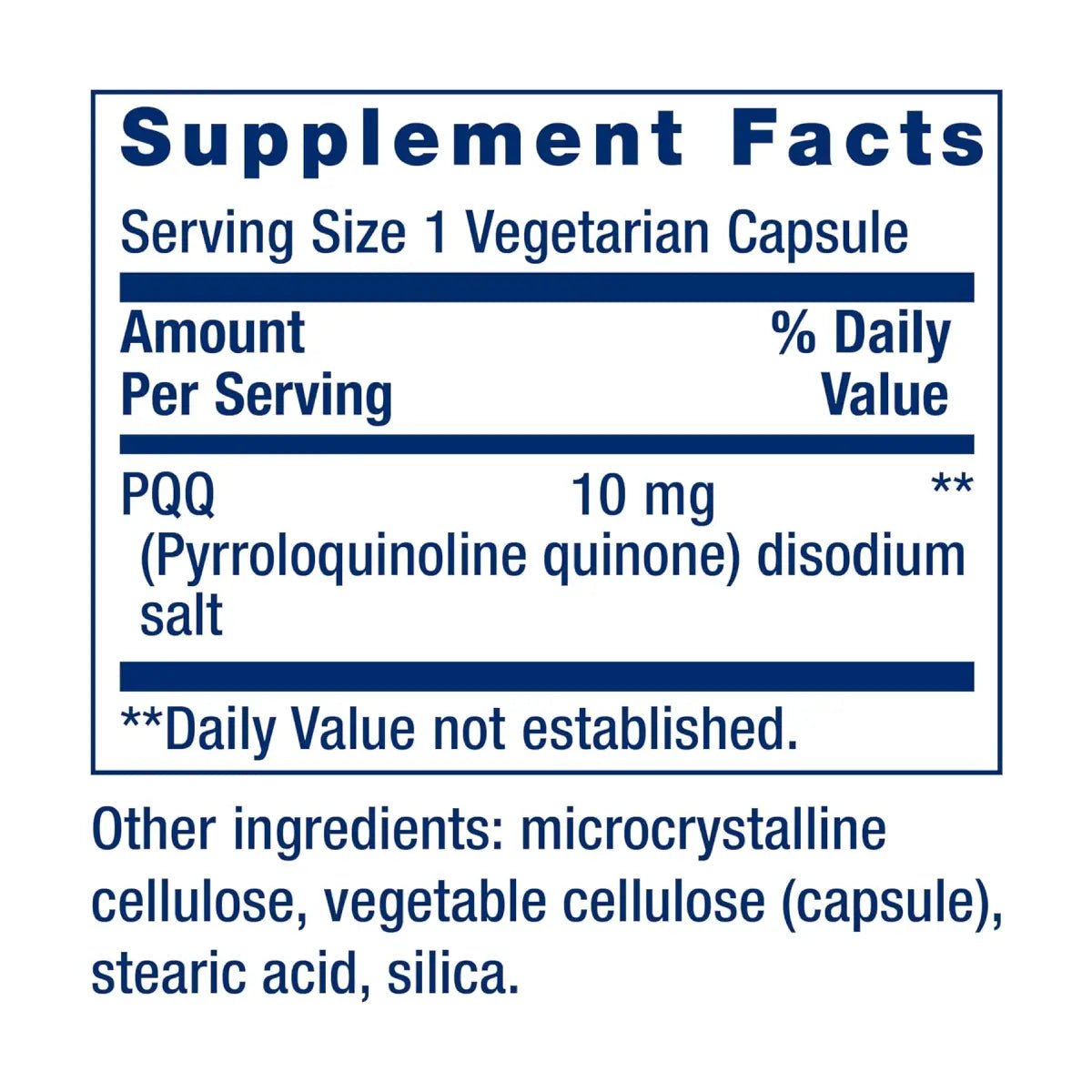 Life Extension PQQ 10 Mg 30 Cápsulas - Hi Vitamins