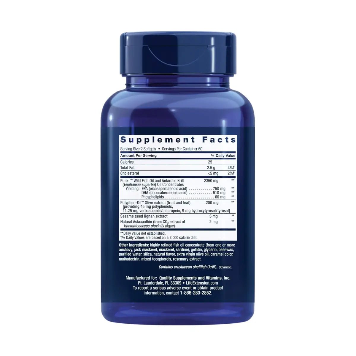 Life Extension Super Omega 3 Plus 120 Cápsulas - Hi Vitamins