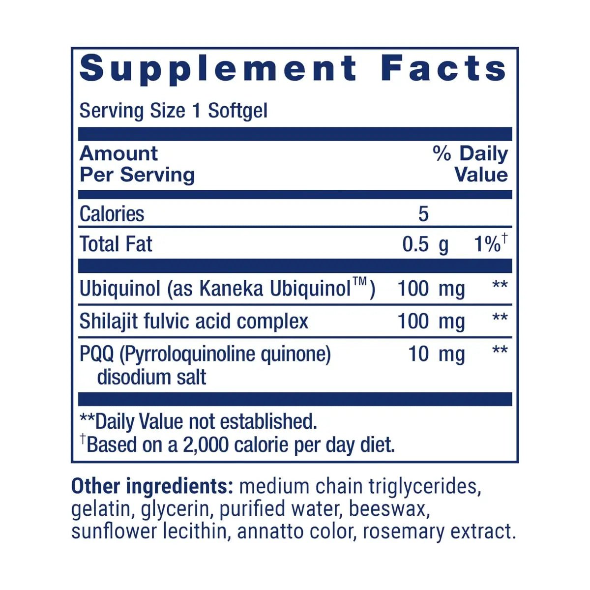 Life Extension Super Ubiquinol CoQ10 con PQQ 100mg 30 Softgels - Hi Vitamins